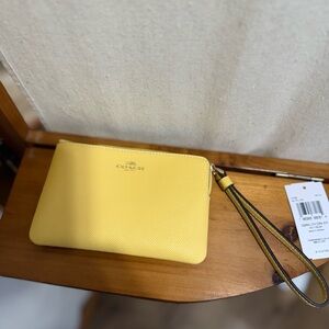 Coach Small Corner Zip Wristlet